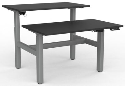 Agile Sit/Stand Electric 2 Column Double-sided Height Adjustable Desk - 3 Sizes