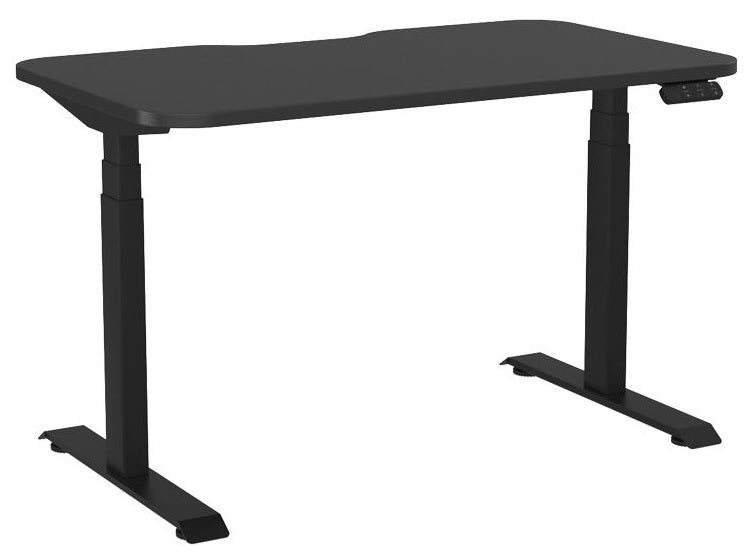 Haven Sit/Stand Electric Height Adjustable Desk with Radius Corner and Scalloped Top - 4 Sizes