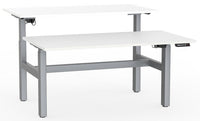 Agile Sit/Stand Electric 2 Column Double-sided Height Adjustable Desk - 3 Sizes — KNDK Agile 2 Column 1500mm Double sided Electric Desk with W
