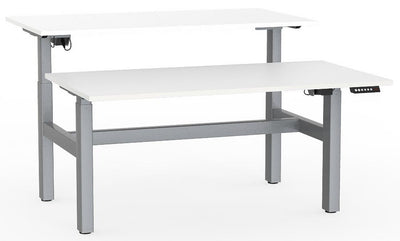 Agile Sit/Stand Electric 2 Column Double-sided Height Adjustable Desk - 3 Sizes — KNDK Agile 2 Column 1500mm Double sided Electric Desk with W