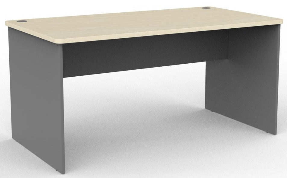 Eko Computer Desk in Nordic Maple & Silver - 3 Sizes