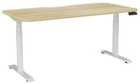 Haven Sit/Stand Electric Height Adjustable Desk with Radius Corner and Scalloped Top - 4 Sizes