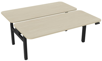 Haven Sit/Stand Electric Height Adjustable Double-sided Desk with Radius Corners - 4 Sizes