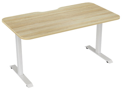 Haven Fixed Height Desk with Radius Corner and Scalloped Top - 4 Sizes