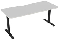 Haven Fixed Height Desk with Radius Corner and Scalloped Top - 4 Sizes