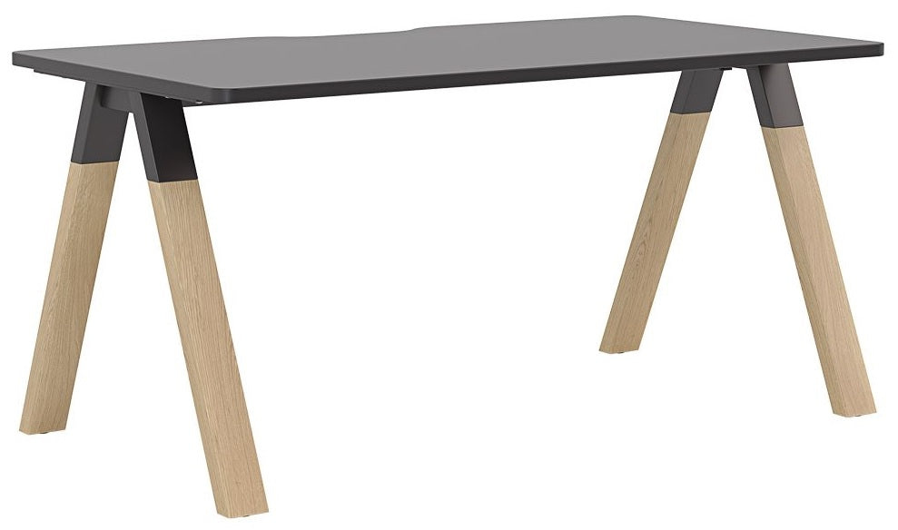Ligna Fixed Height Desk - 4 Sizes and 2 Top Colours