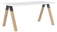 Ligna Fixed Height Desk - 4 Sizes and 2 Top Colours
