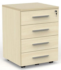 Cubit 4 Drawer Lockable Desk Mobile - 4 Colour Options