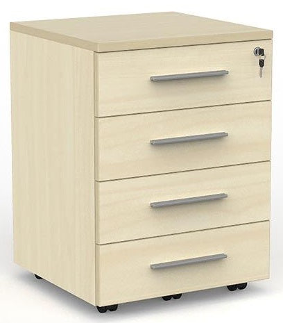 Cubit 4 Drawer Lockable Desk Mobile - 4 Colour Options