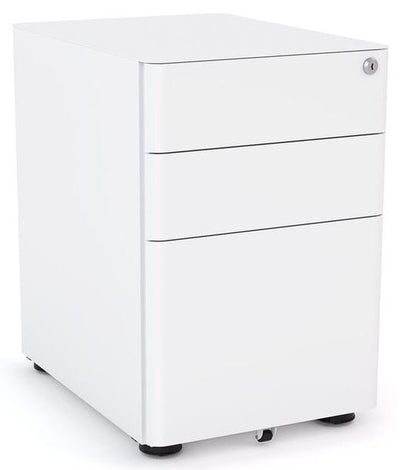 Agile 3 Drawer Lockable Steel Desk Mobile - 3 Colour Options