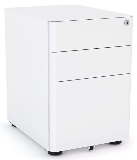 Agile 3 Drawer Lockable Steel Desk Mobile - 3 Colour Options