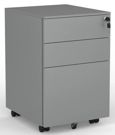 Boost 3 Drawer Lockable Steel Desk Mobile -  3 Colour Options