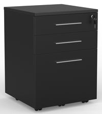Cubit 3 Drawer Lockable Desk Mobile - 4 Colour Options