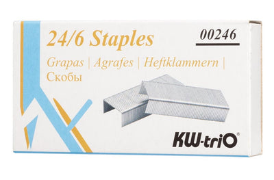 KW TriO 24/6 Box of 1000 Staples - 5 Boxes