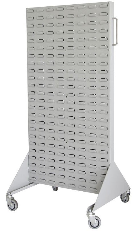 Double-sided Mobile Louvred Rack for Lamson Coloured Bins