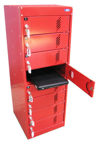 Laptop & Device Multiple Door Storage Cabinet - with Charging Capability