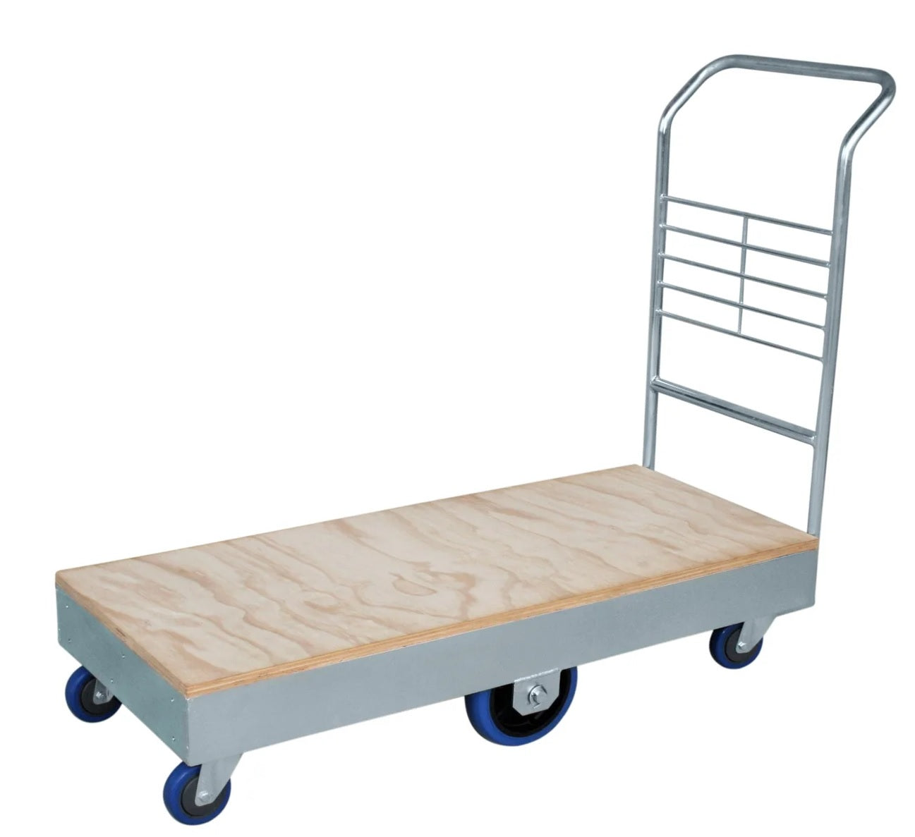 Large Deck Trolley with Single Handle & Plywood Base