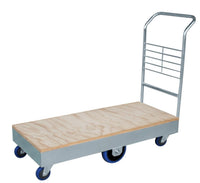 Large Deck Trolley with Single Handle & Plywood Base