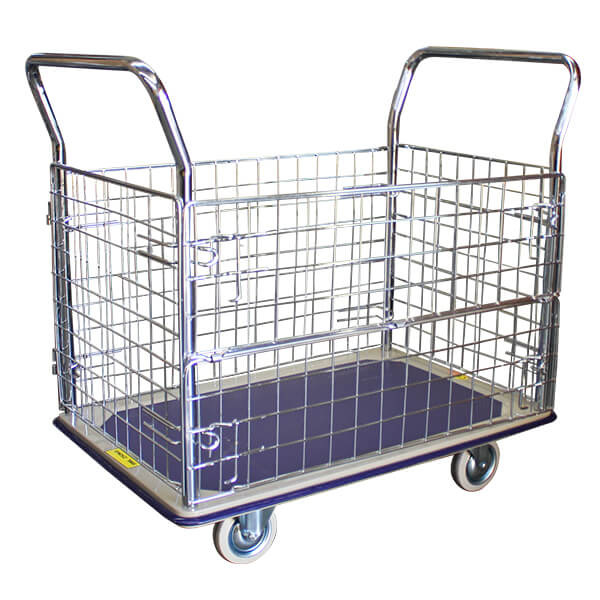 Extra Large Deck Trolley with Caged Platform