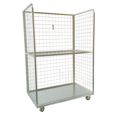 Wire Mesh Laundry Roll Cage with Door Options