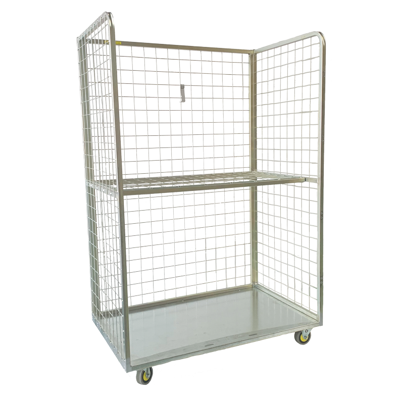 Wire Mesh Laundry Roll Cage with Door Options