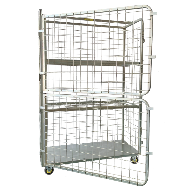 Wire Mesh Laundry Roll Cage with Door Options