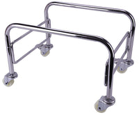 Mobile Chrome Shopping Basket Stand - 20 Litre