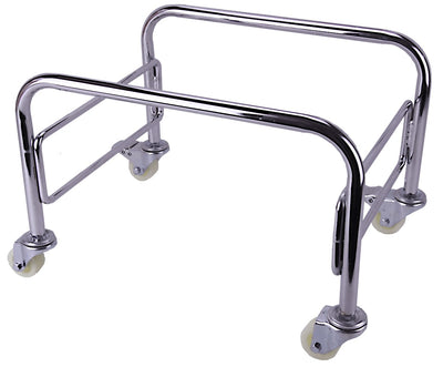 Mobile Chrome Shopping Basket Stand - 20 Litre