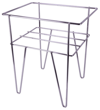 Tall Chrome Shopping Basket Stand for 26 Litre Baskets