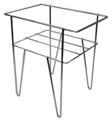 Tall Chrome Shopping Basket Stand for 26 Litre Baskets