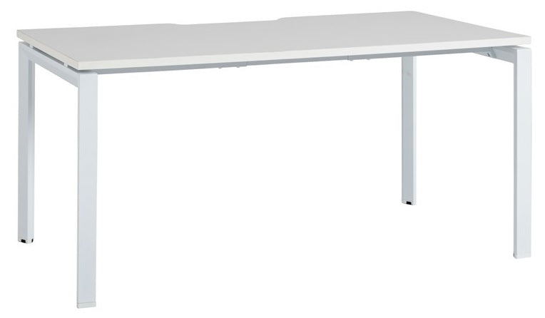 Novah Fixed Height Desk - White Top - 7 Sizes