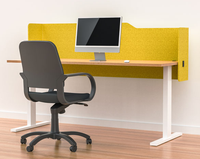 Milford Acoustic Wrap Around Desk Screen - Modesty Panel - 3 Sizes