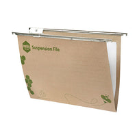 Marbig Foolscap Kraft Suspension Drop Files - Pack of 10