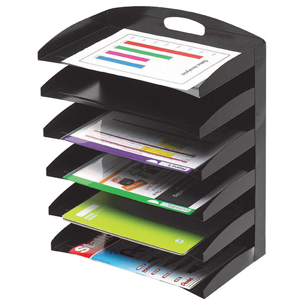 Marbig Metal Tray Desktop Organiser - 6  Tier