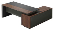 Maxim Executive Desk - 2 Sizes - 2 Configurations — Maxim Executive Desk   Felix Walnut   Left   2200mm