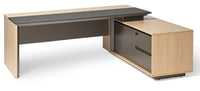 Maxim Executive Desk - 2 Sizes - 2 Configurations — Maxim Executive Desk   White Oak   Right  2200mm