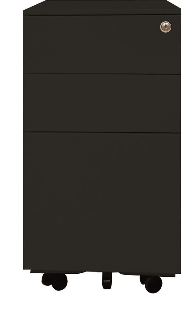 Milano Lockable 3 Drawer Steel Desk Mobile - 2 Sizes - 2 Colours