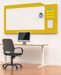 Milford Acoustic Wall Panel with Whiteboard & Pinboard - 3 Sizes