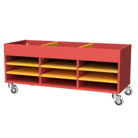 Mobile Shelf & Bin Storage Unit - Three Sizes