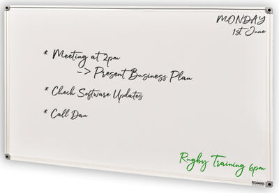 Acrylic Lacquered Steel Double-sided Whiteboard - 7 Sizes