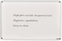 Acrylic Lacquered Steel Single-sided Whiteboard - 9 Sizes