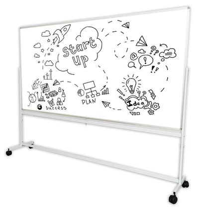 Porcelain Enamel Single-sided Mobile Whiteboard - 4 Sizes