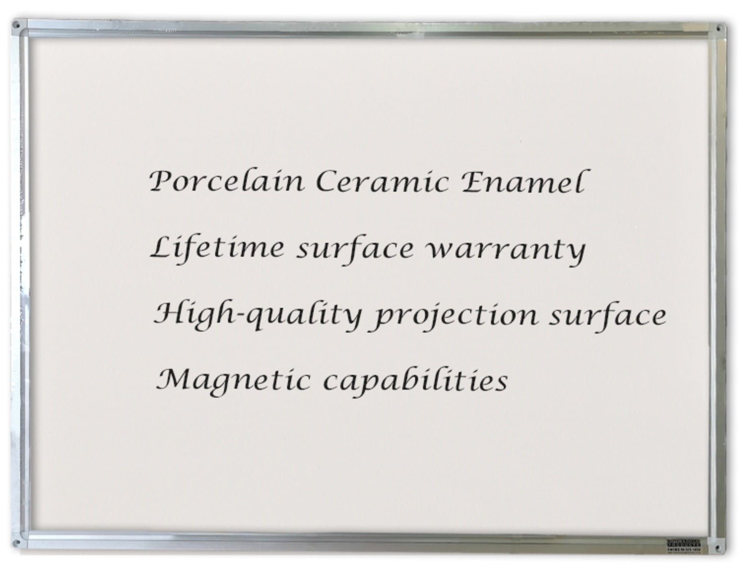 Porcelain Enamel Single-sided Whiteboard (Imported) - 6 Sizes
