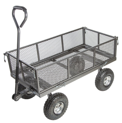 Steel Mesh Deck Trolley with Removable Sides - 2 Sizes