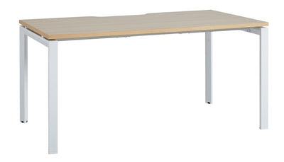 Novah Fixed Height Desk - Autumn Oak Top - 7 Sizes - 2 Frame Colours