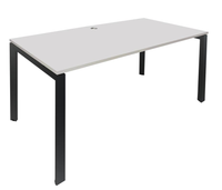 Novah Fixed Height Desk - White Top - 7 Sizes - 2  Frame Colours