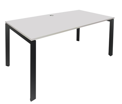 Novah Fixed Height Desk - White Top - 7 Sizes - 2  Frame Colours
