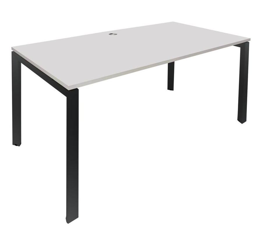 Novah Fixed Height Desk - White Top - 7 Sizes - 2  Frame Colours