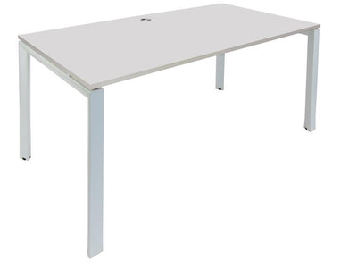 Novah Fixed Height Desk - White Top - 7 Sizes - 2  Frame Colours