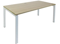 Novah Fixed Height Desk - Autumn Oak Top - 7 Sizes - 2 Frame Colours